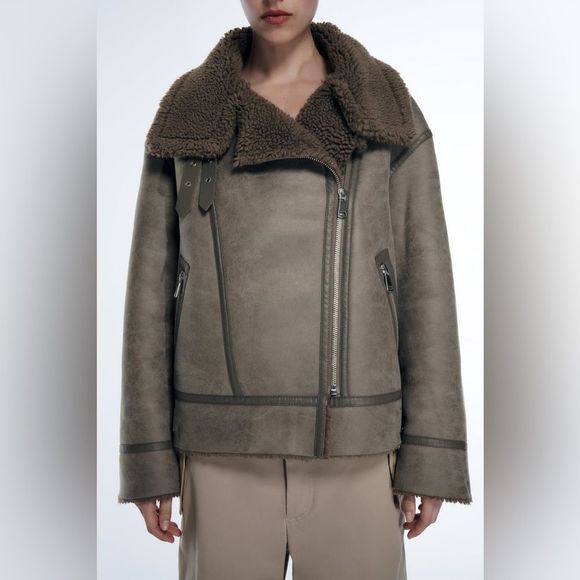 ZARA DOUBLE FACED JACKET - Picture 14 of 16